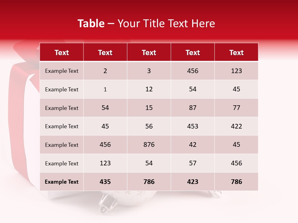 Christmas Design Bow PowerPoint Template