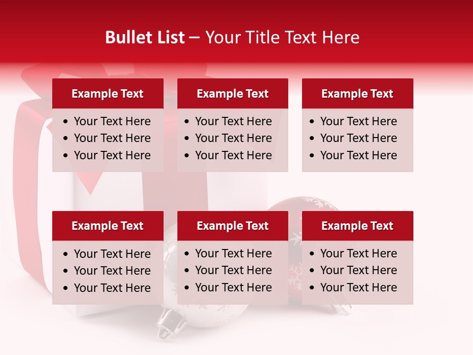 Christmas Design Bow PowerPoint Template