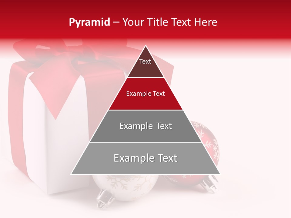Christmas Design Bow PowerPoint Template