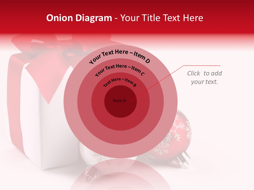 Christmas Design Bow PowerPoint Template