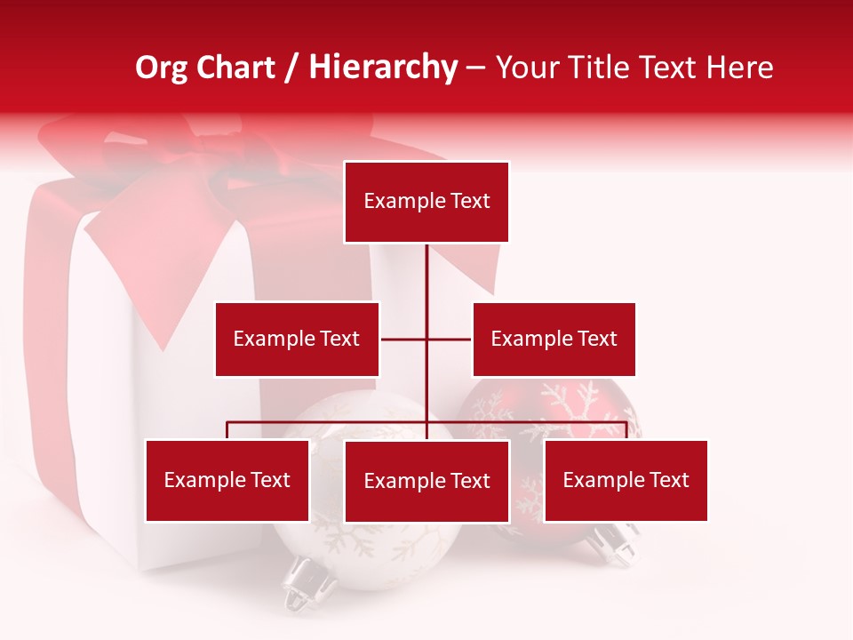 Christmas Design Bow PowerPoint Template