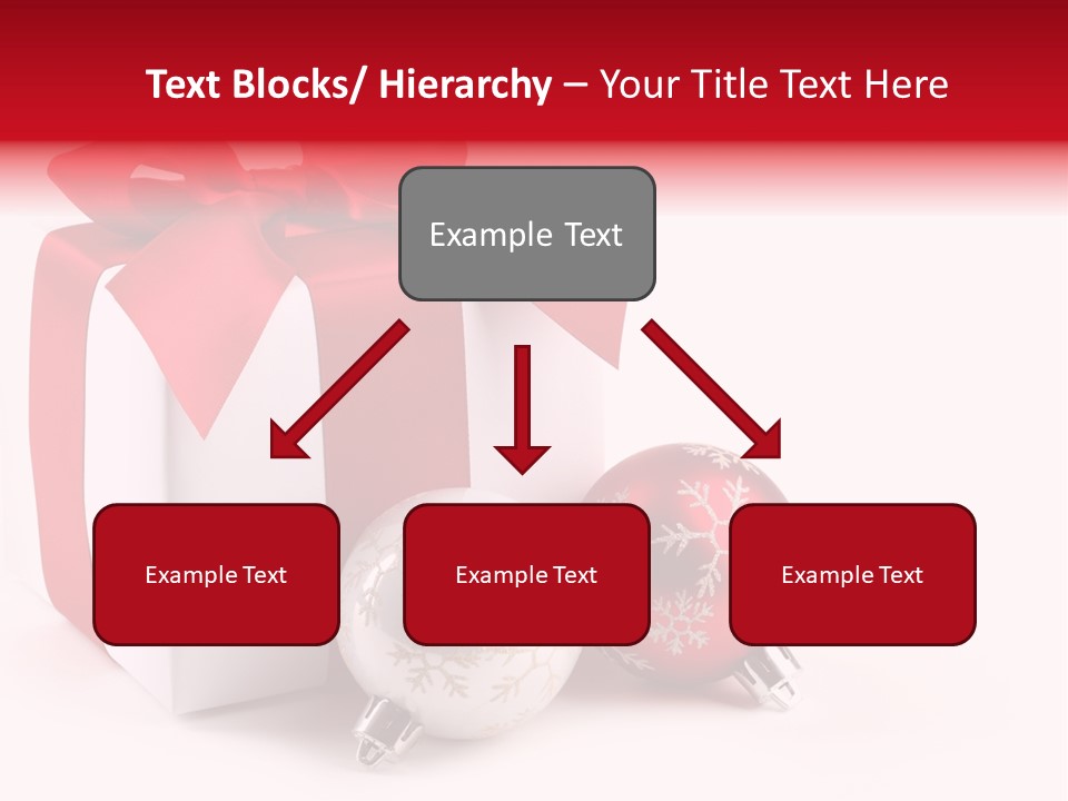 Christmas Design Bow PowerPoint Template