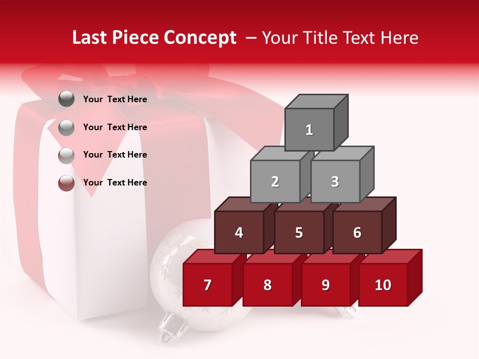 Christmas Design Bow PowerPoint Template