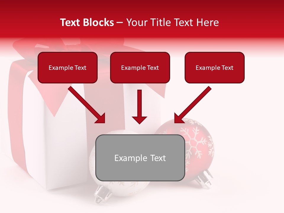 Christmas Design Bow PowerPoint Template