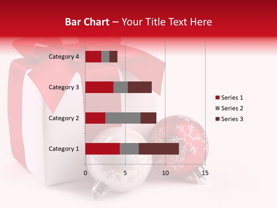 Christmas Design Bow PowerPoint Template