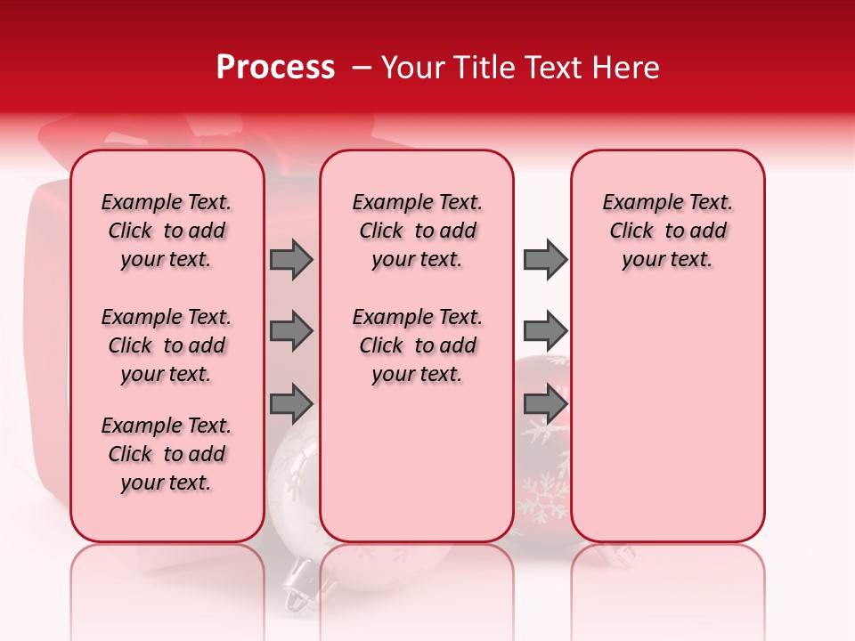Christmas Design Bow PowerPoint Template