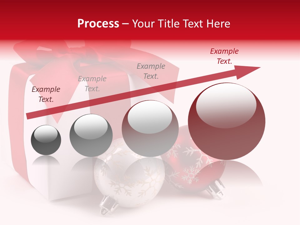 Christmas Design Bow PowerPoint Template