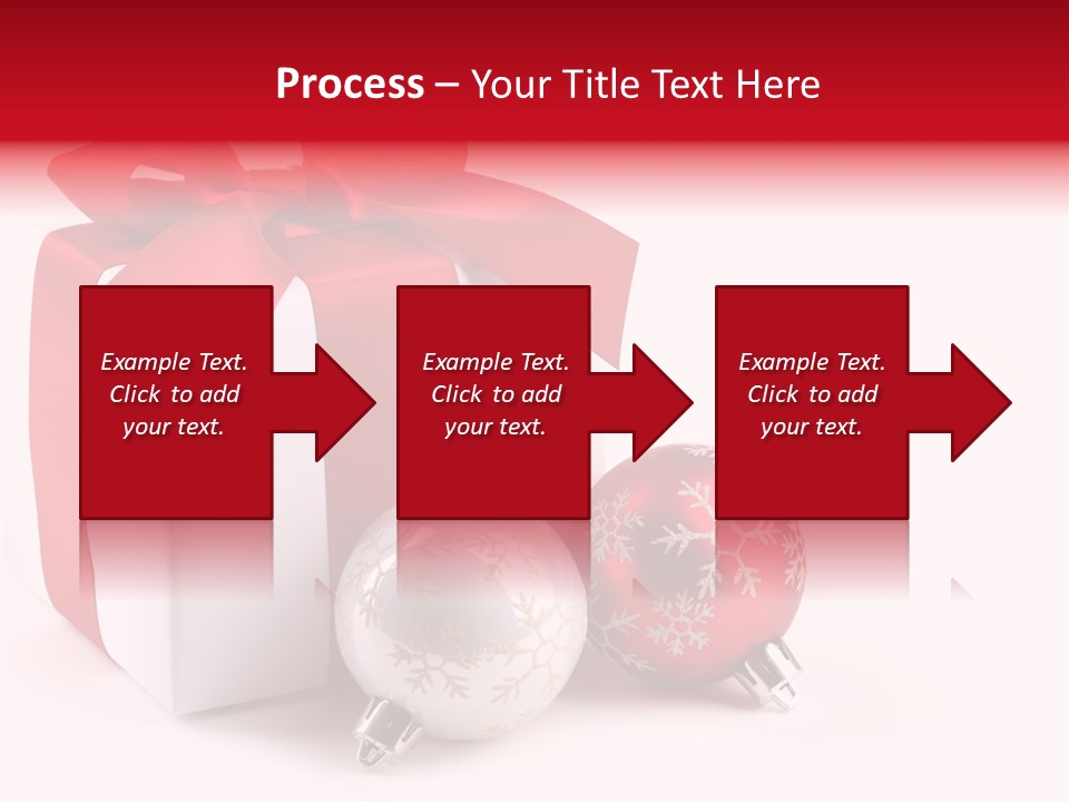 Christmas Design Bow PowerPoint Template