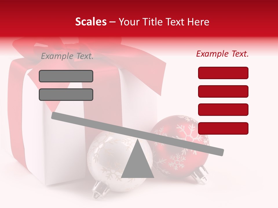 Christmas Design Bow PowerPoint Template