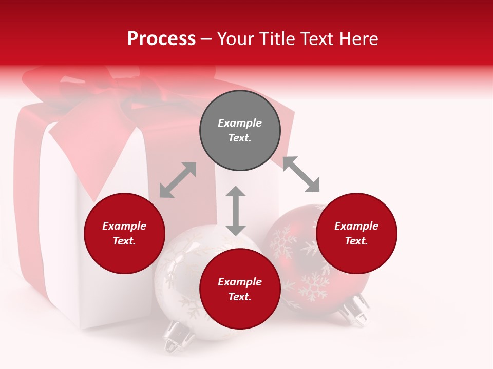 Christmas Design Bow PowerPoint Template