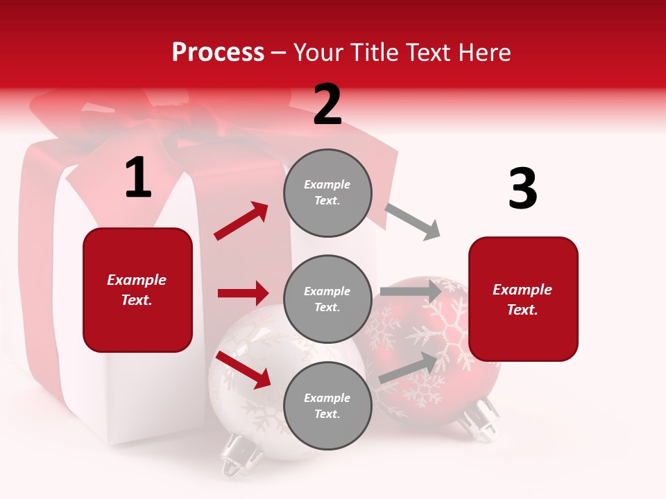 Christmas Design Bow PowerPoint Template