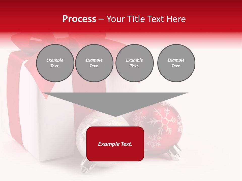 Christmas Design Bow PowerPoint Template