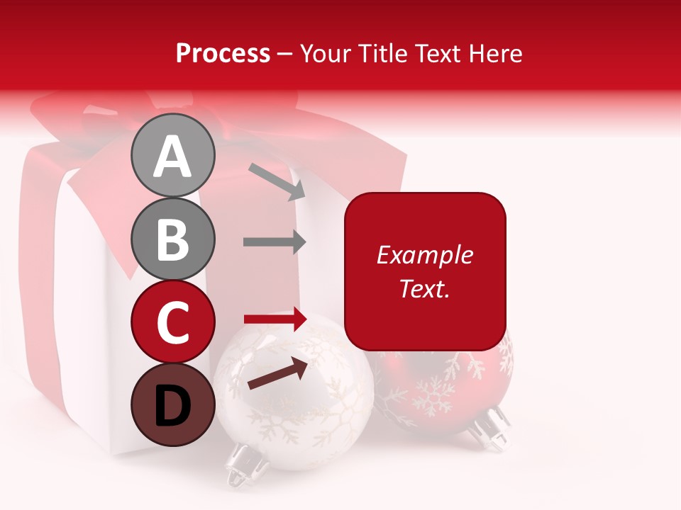 Christmas Design Bow PowerPoint Template