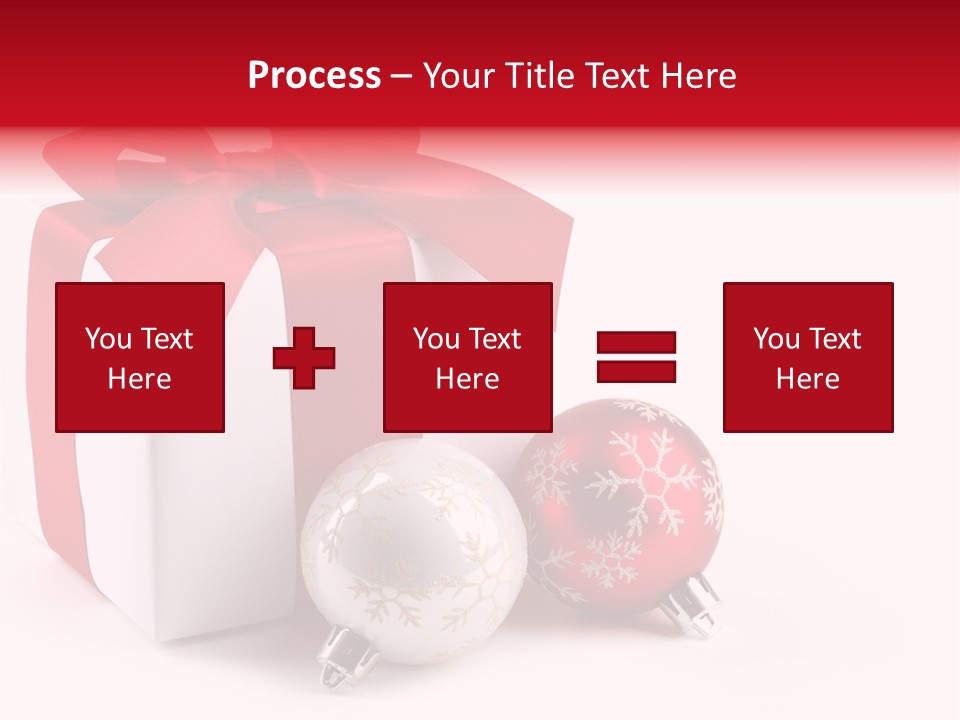 Christmas Design Bow PowerPoint Template