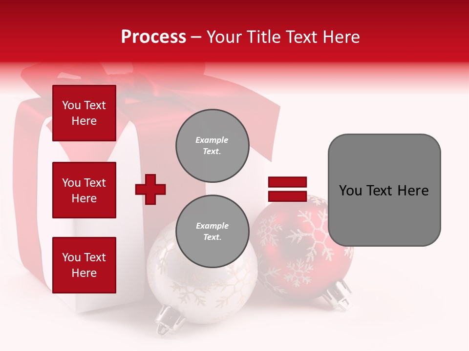 Christmas Design Bow PowerPoint Template