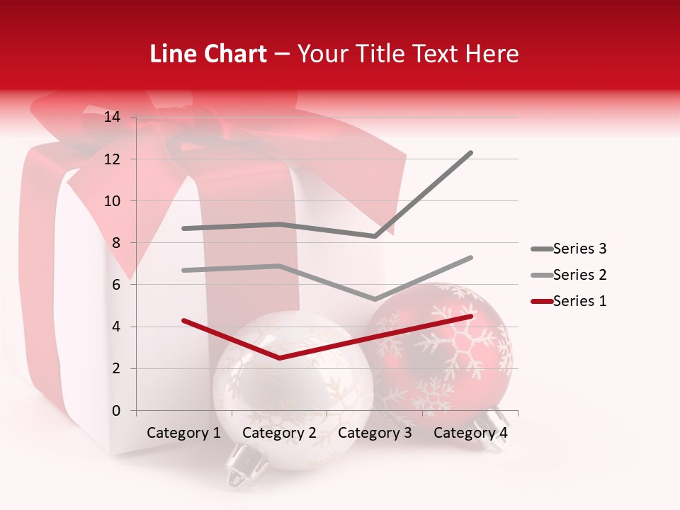 Christmas Design Bow PowerPoint Template