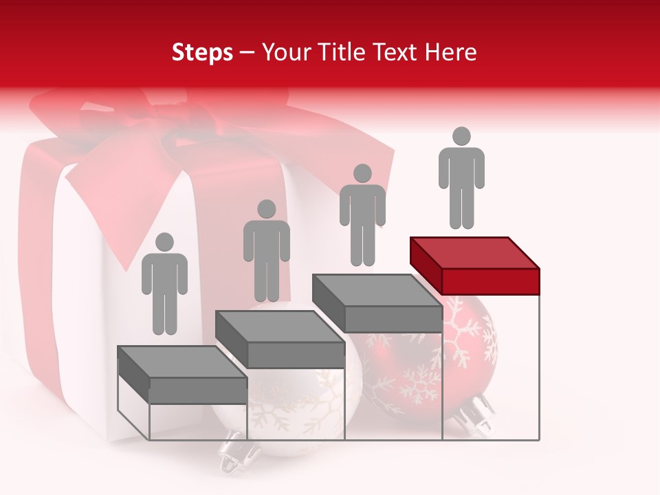 Christmas Design Bow PowerPoint Template