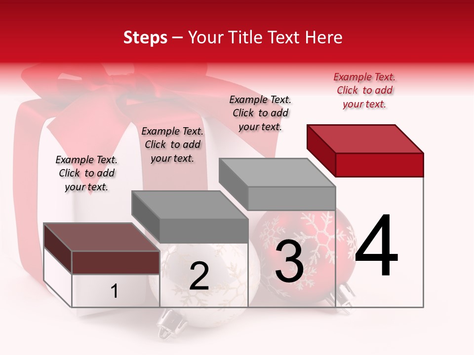 Christmas Design Bow PowerPoint Template