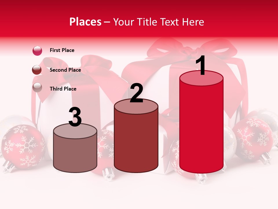 Red Present Shiny PowerPoint Template