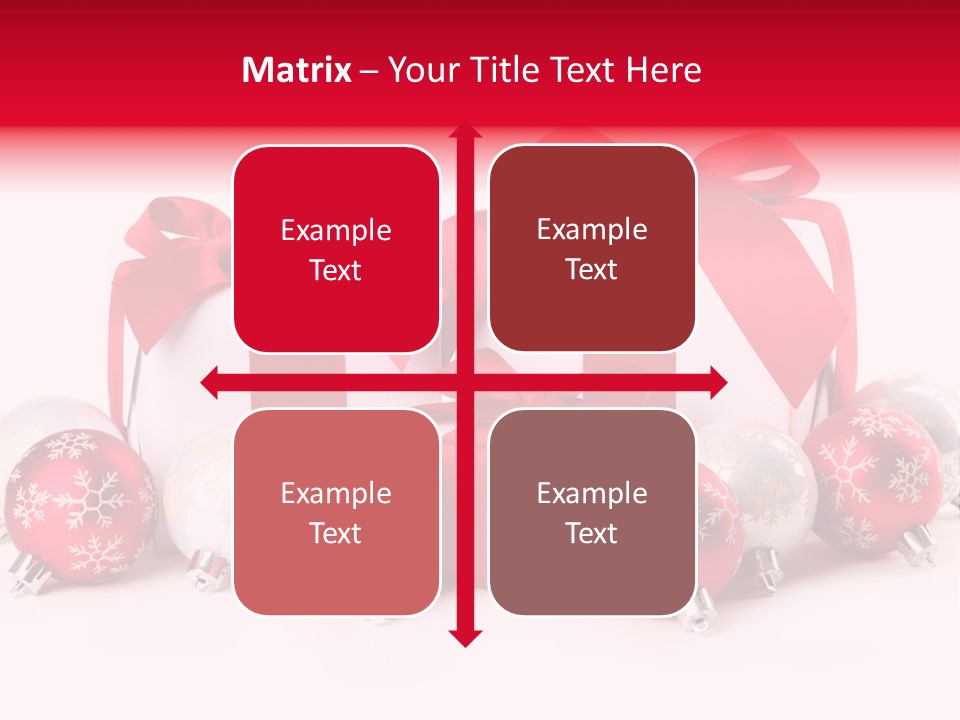 Red Present Shiny PowerPoint Template