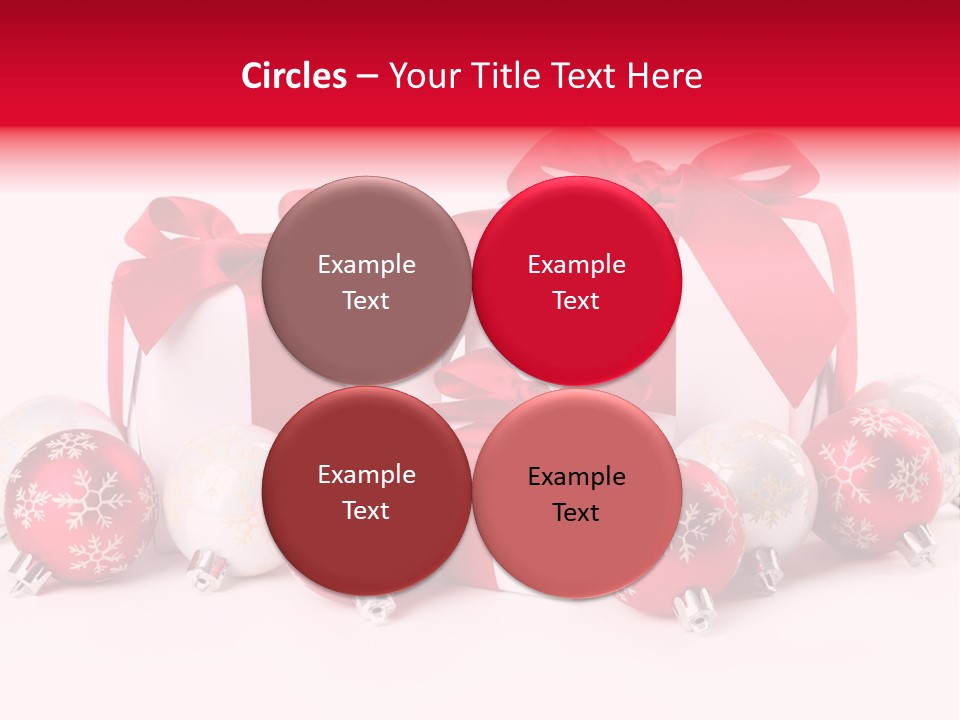 Red Present Shiny PowerPoint Template