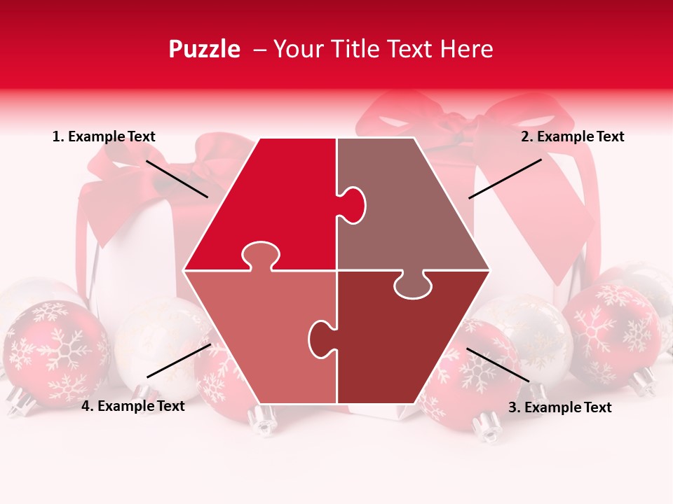 Red Present Shiny PowerPoint Template