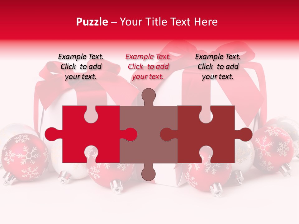 Red Present Shiny PowerPoint Template