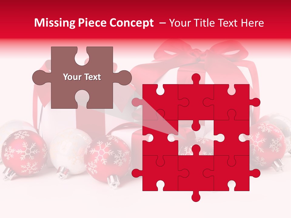 Red Present Shiny PowerPoint Template