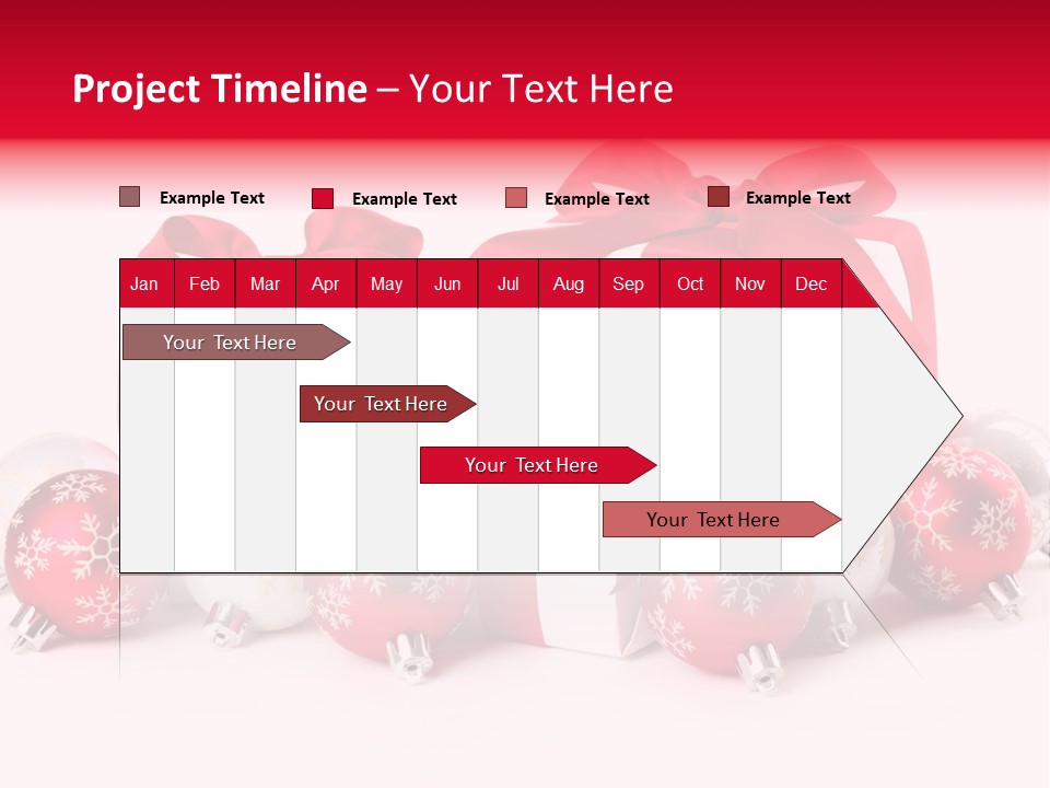 Red Present Shiny PowerPoint Template