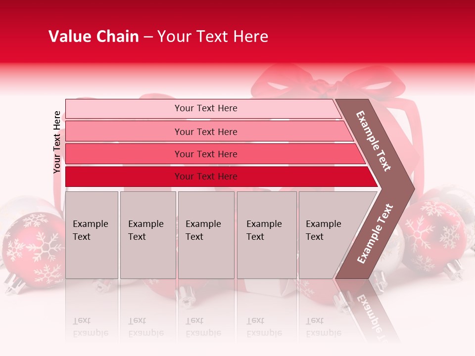 Red Present Shiny PowerPoint Template