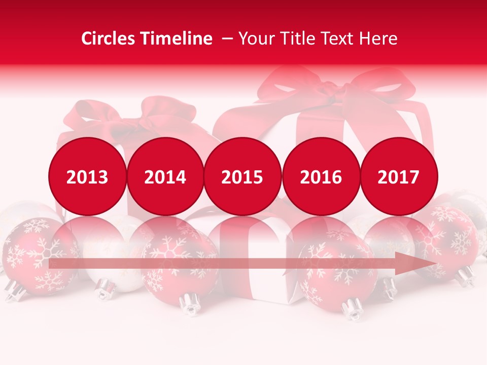 Red Present Shiny PowerPoint Template