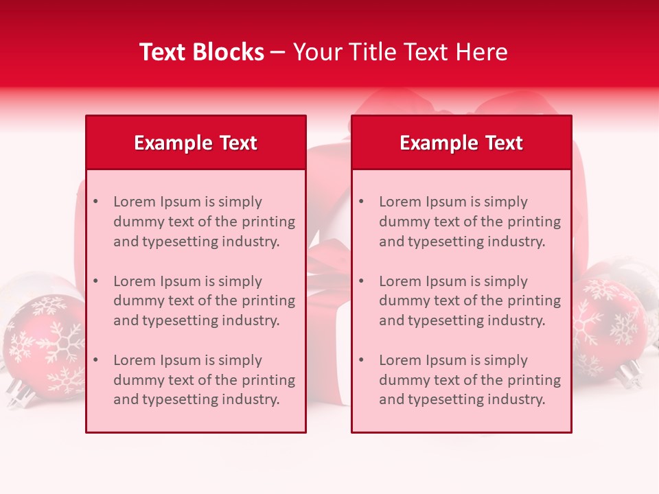 Red Present Shiny PowerPoint Template