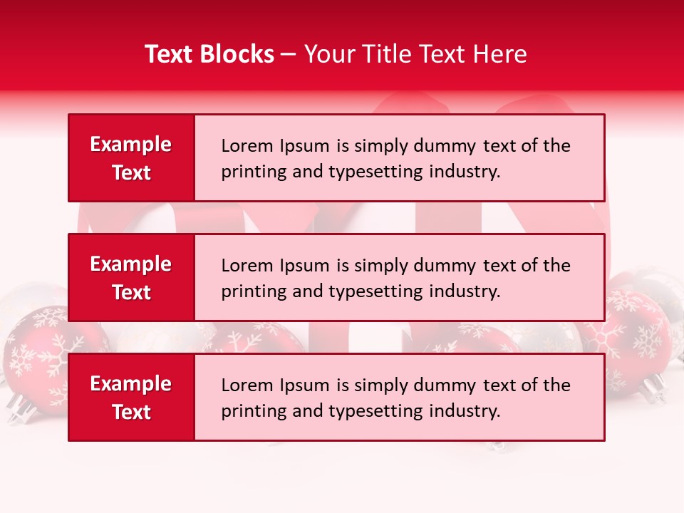 Red Present Shiny PowerPoint Template
