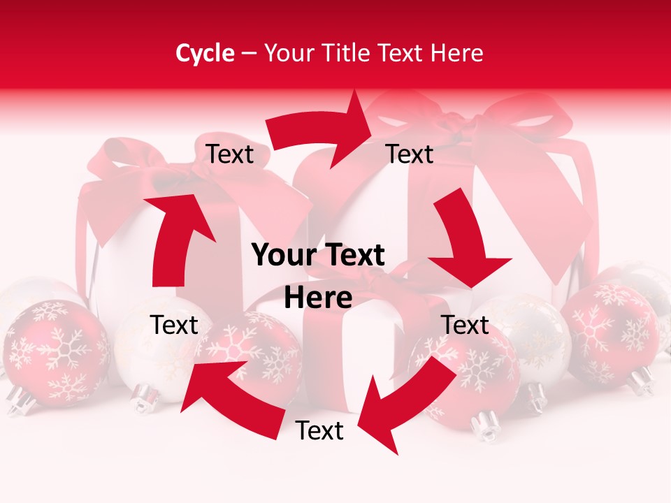 Red Present Shiny PowerPoint Template