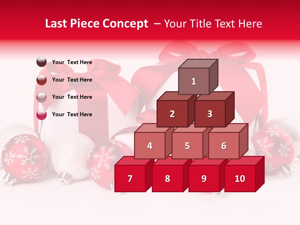 Red Present Shiny PowerPoint Template