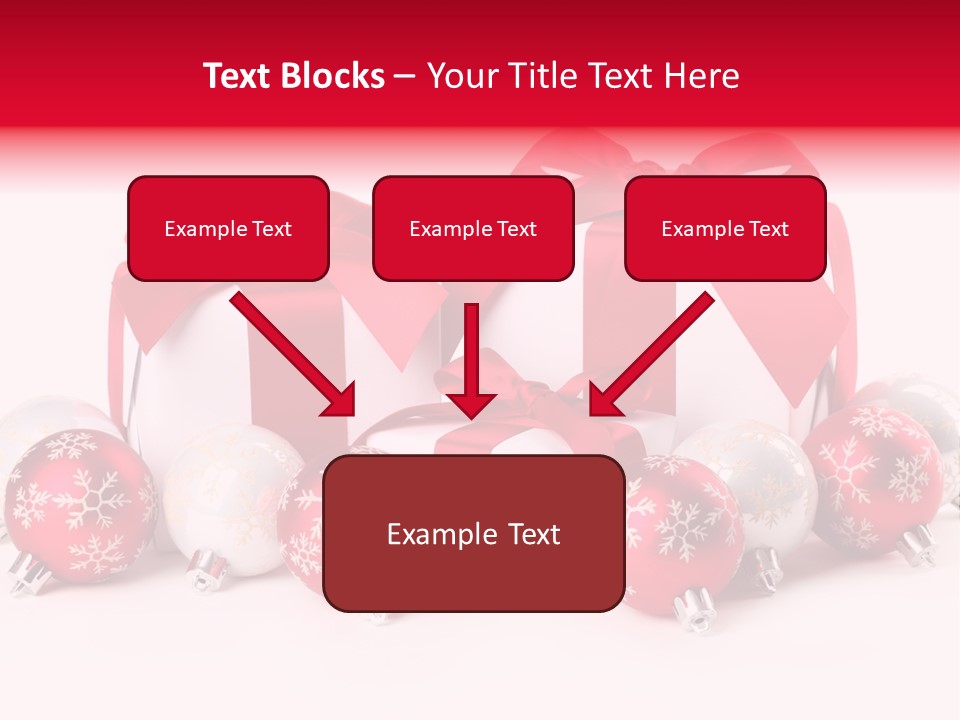 Red Present Shiny PowerPoint Template