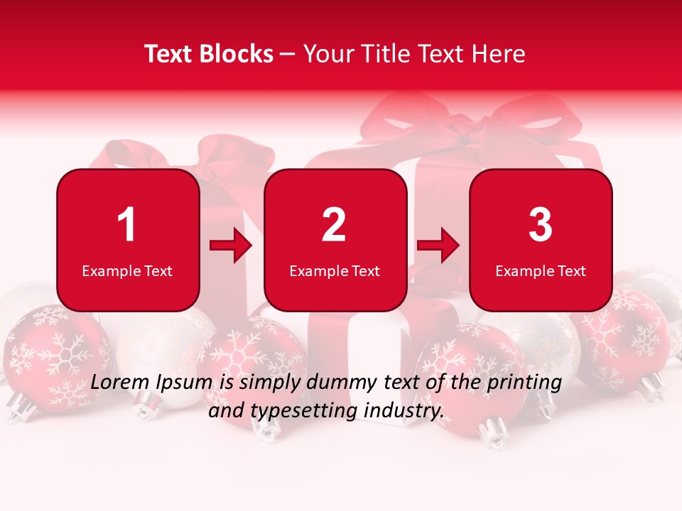 Red Present Shiny PowerPoint Template