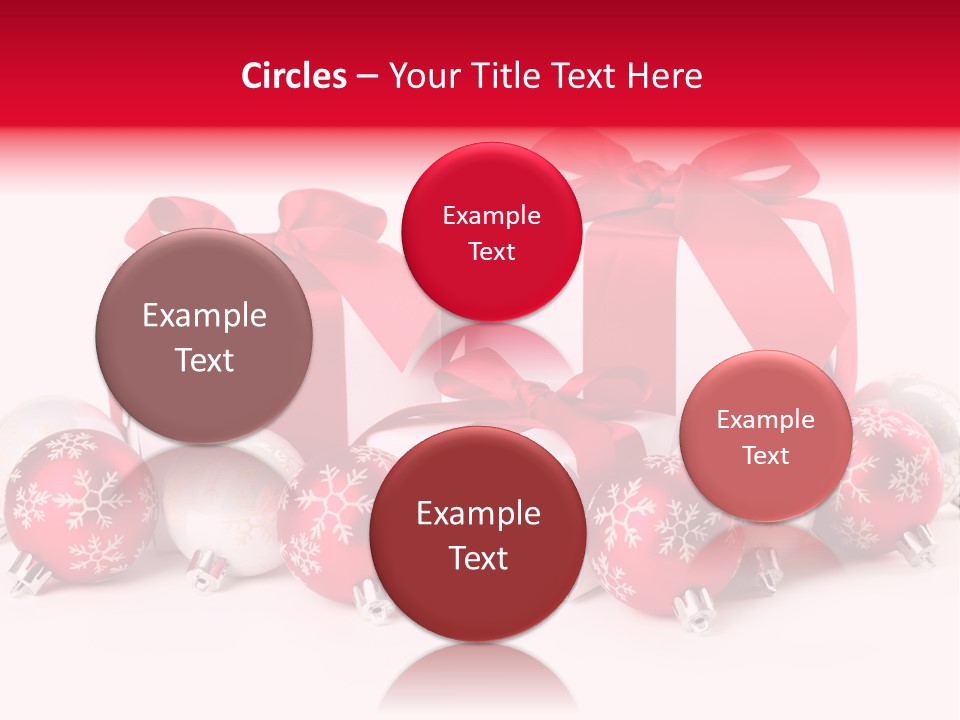 Red Present Shiny PowerPoint Template