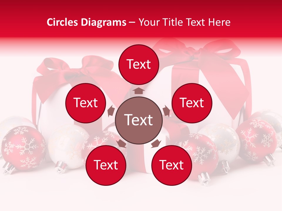 Red Present Shiny PowerPoint Template