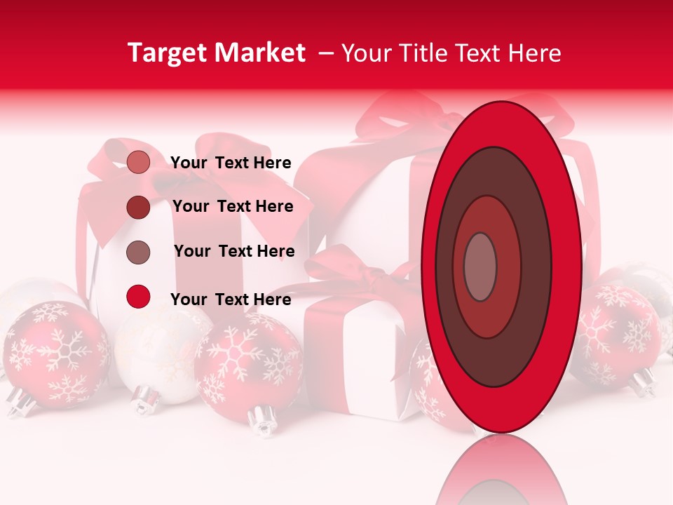Red Present Shiny PowerPoint Template