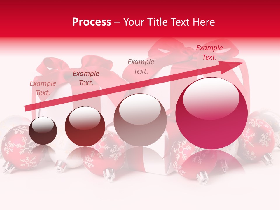 Red Present Shiny PowerPoint Template