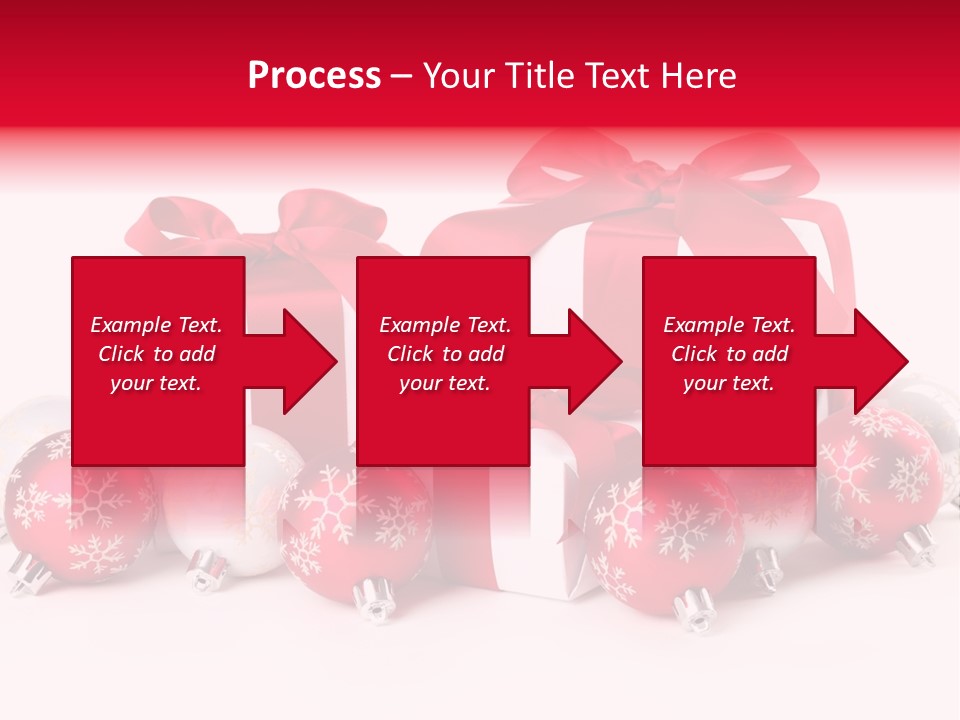 Red Present Shiny PowerPoint Template