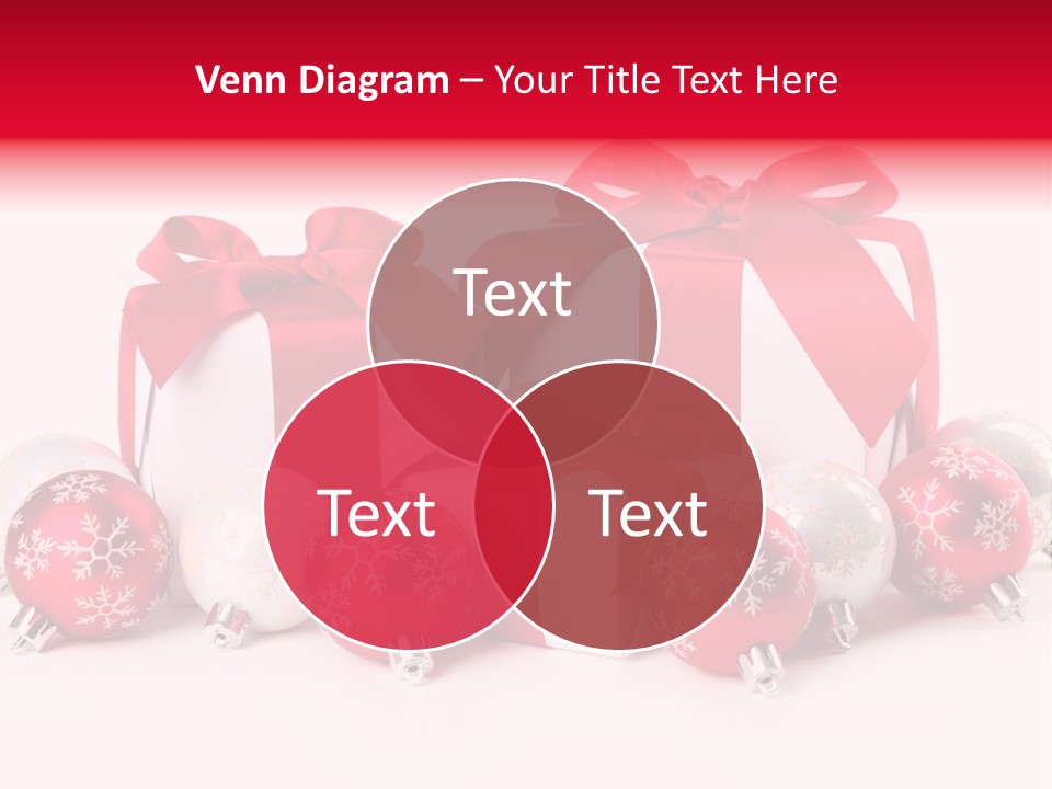 Red Present Shiny PowerPoint Template
