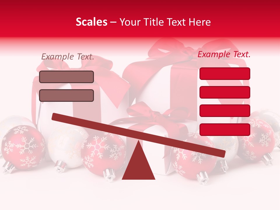 Red Present Shiny PowerPoint Template