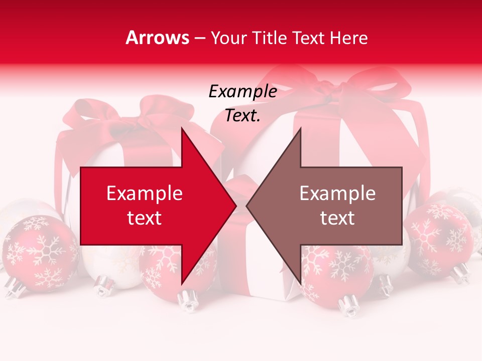 Red Present Shiny PowerPoint Template