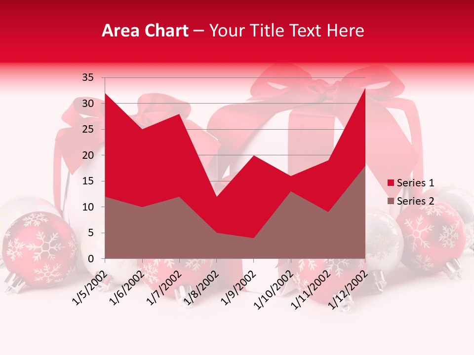 Red Present Shiny PowerPoint Template