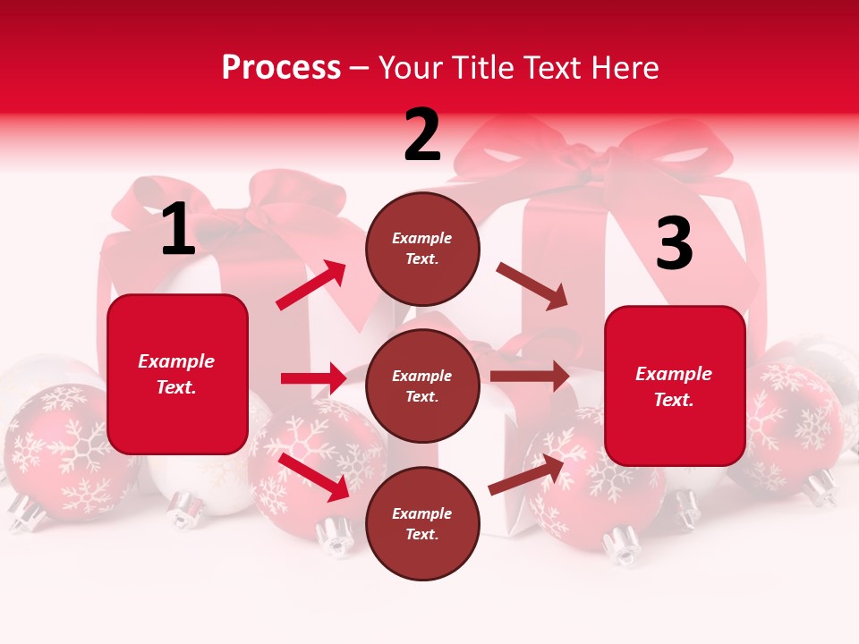 Red Present Shiny PowerPoint Template