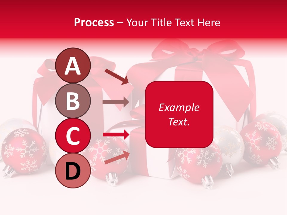 Red Present Shiny PowerPoint Template