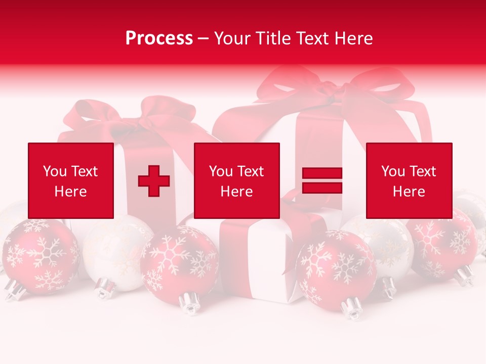 Red Present Shiny PowerPoint Template