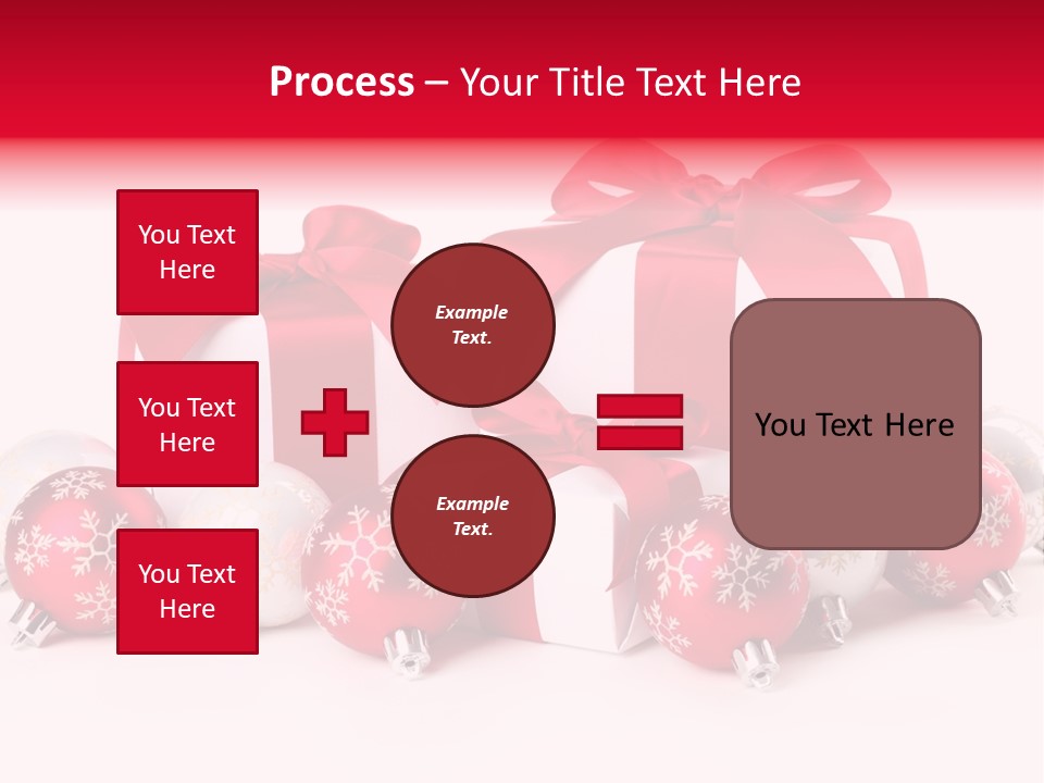 Red Present Shiny PowerPoint Template